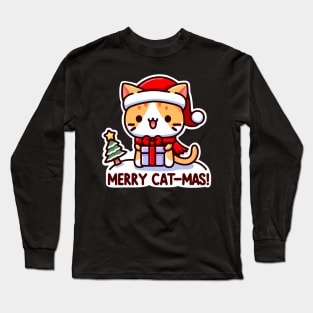 Merry Cat-Mas Long Sleeve T-Shirt